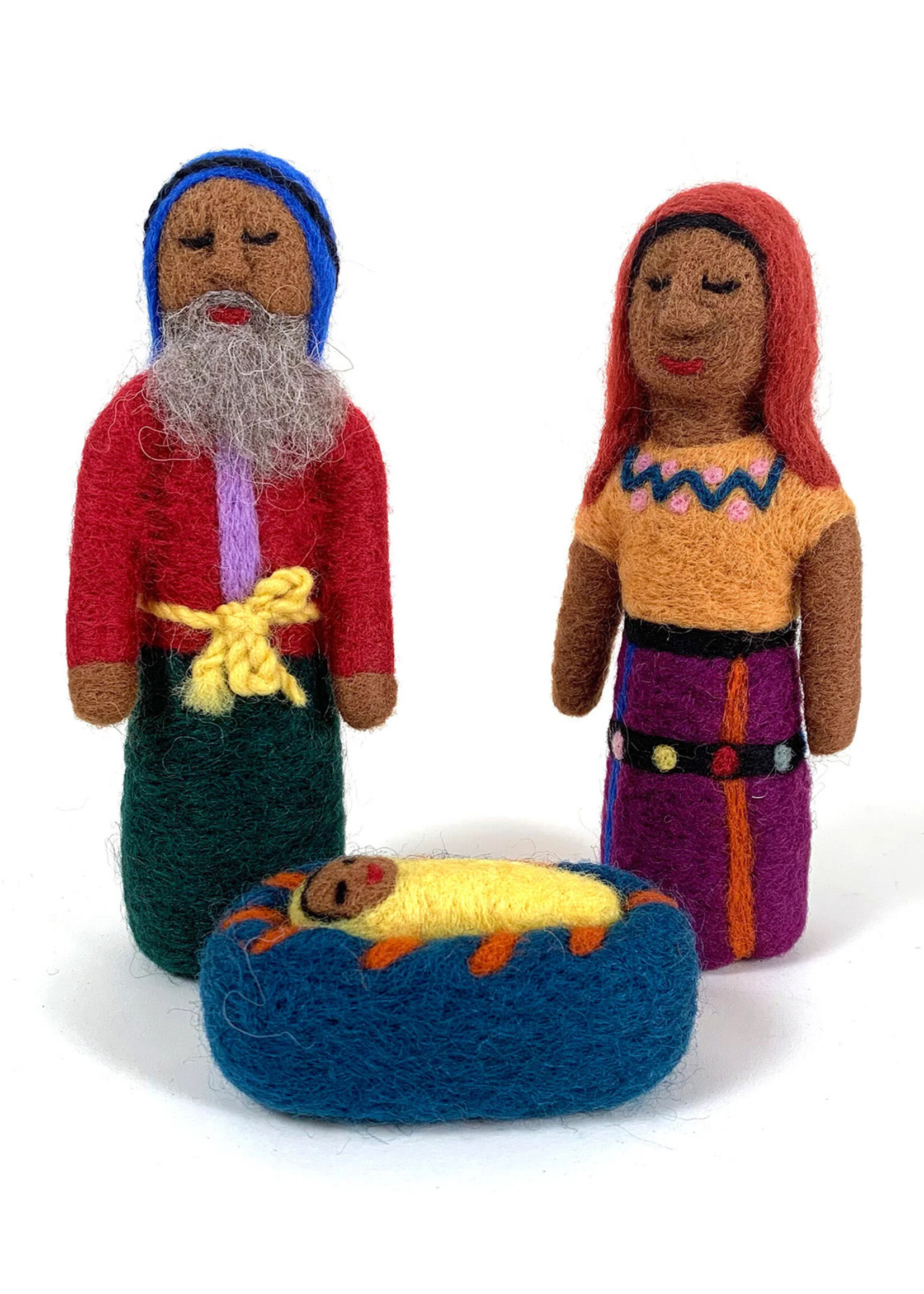 Mayan Hands Felt Maya Nativity
