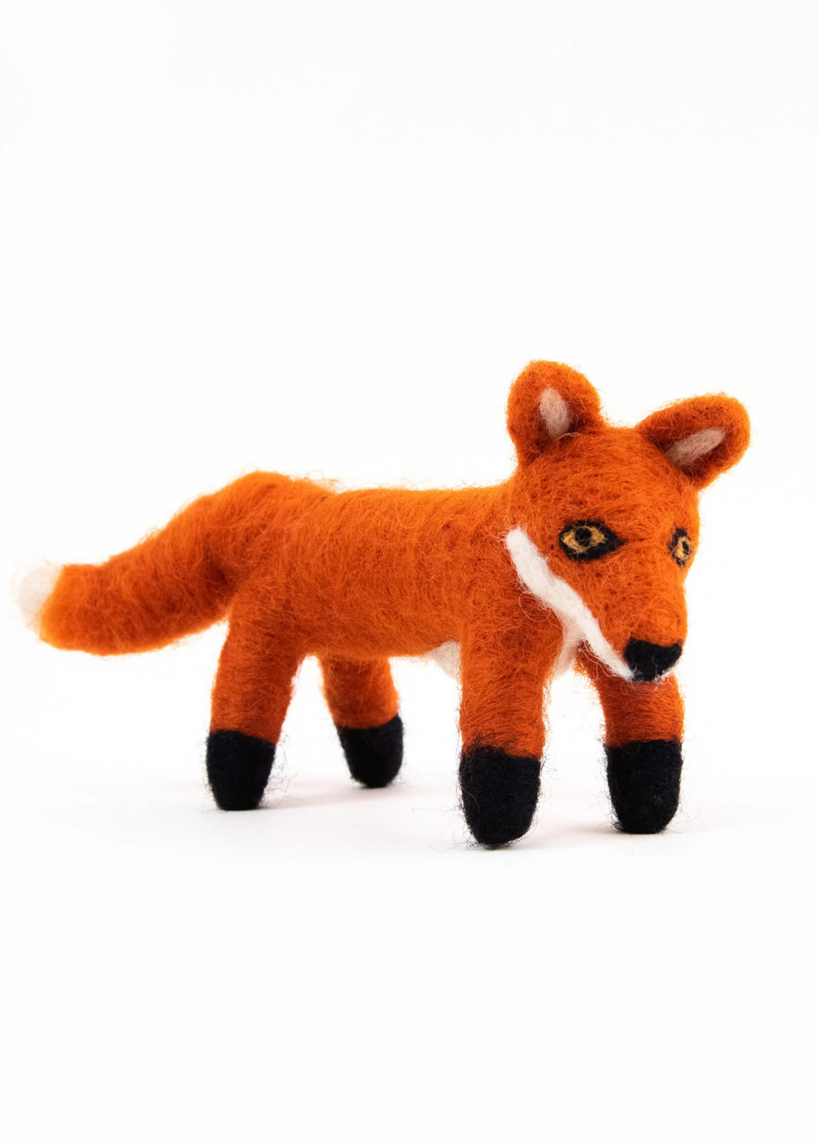 Mayan Hands Felt Fox Figure