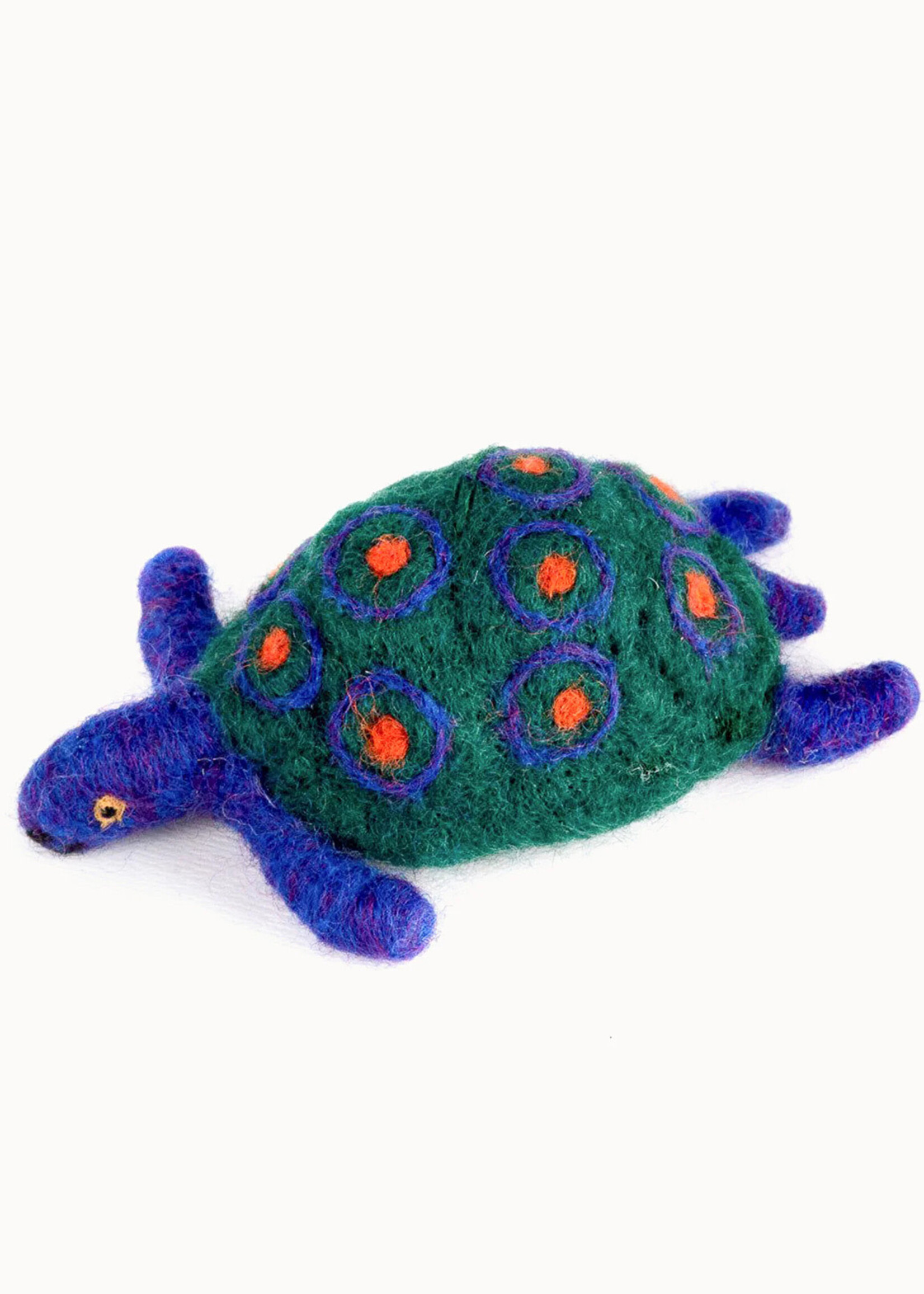 Mayan Hands FINAL SALE - Felt Turtle Figure