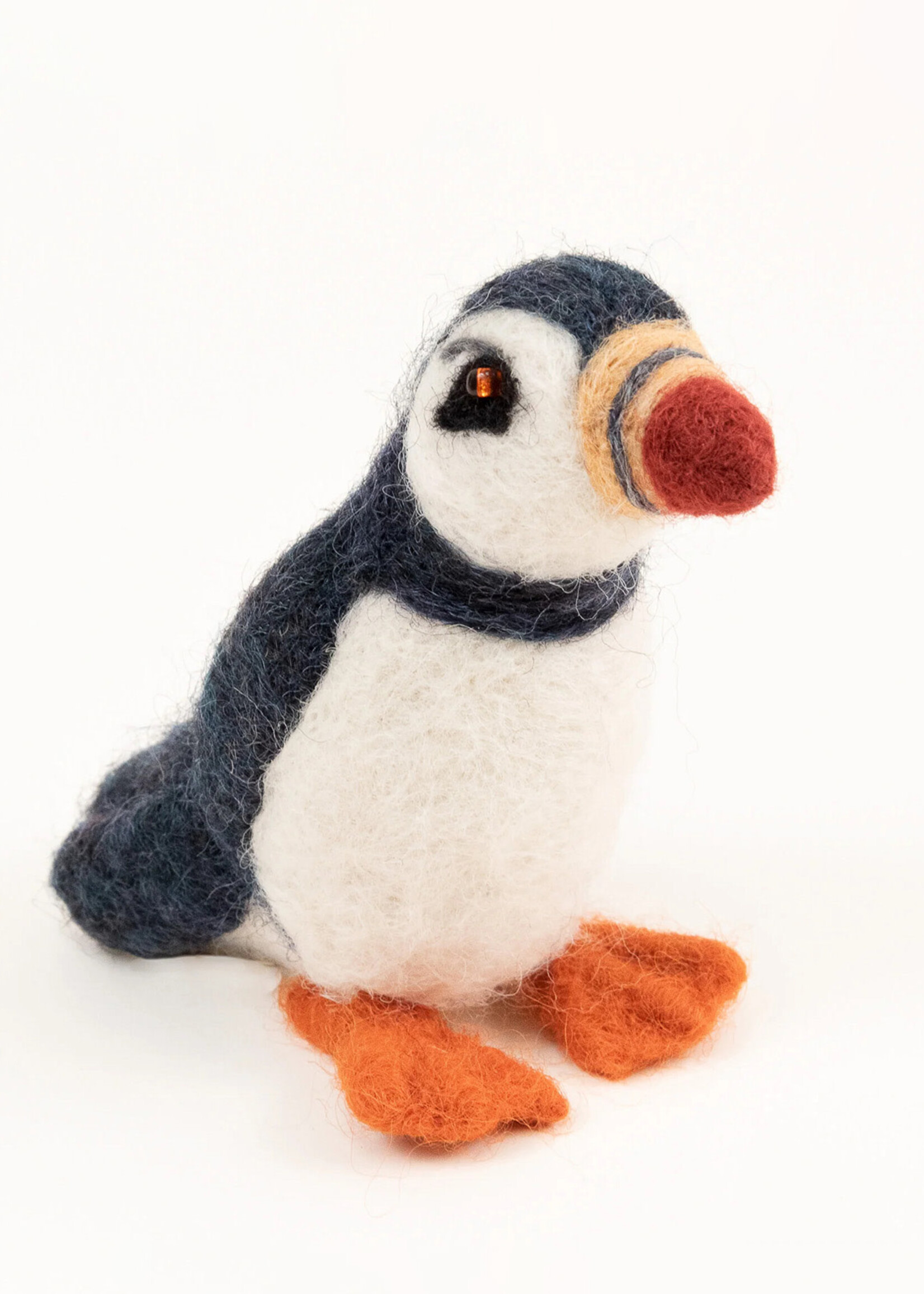Mayan Hands Felt Puffin Figure