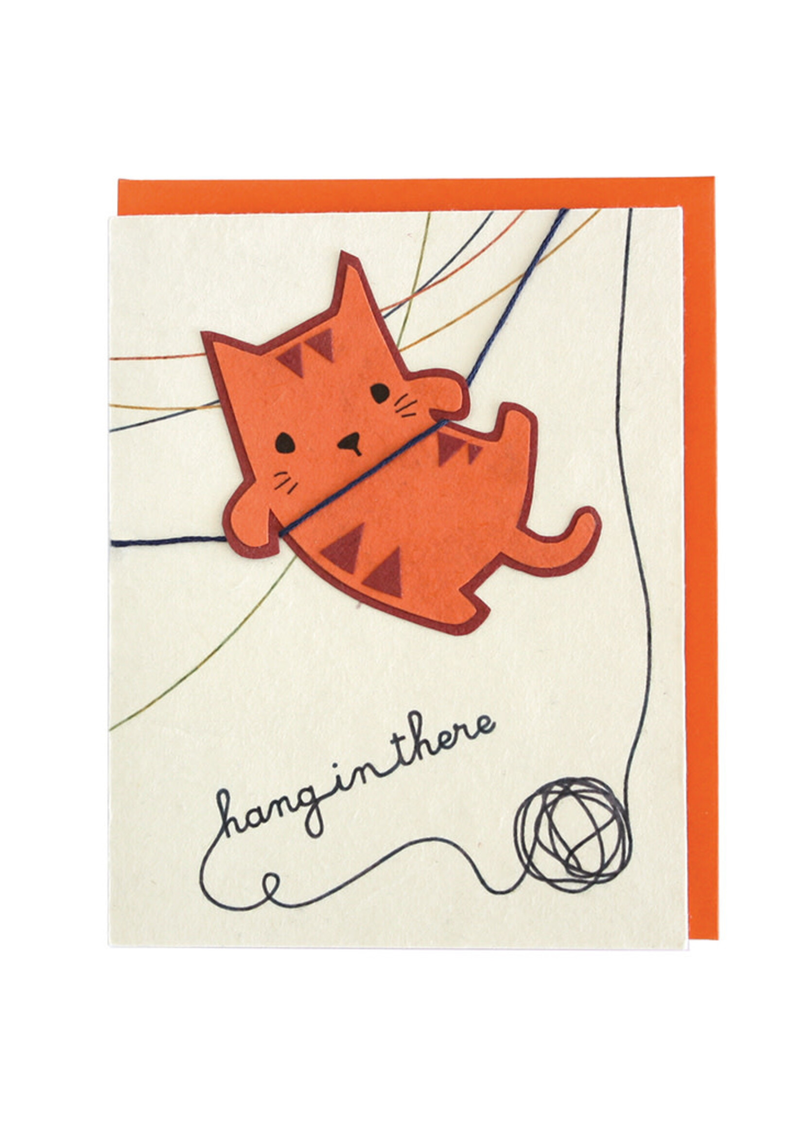 Good Paper Hang In There Kitty Card