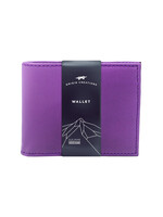 Twin Engine Leather Bi-Fold Wallet - Purple
