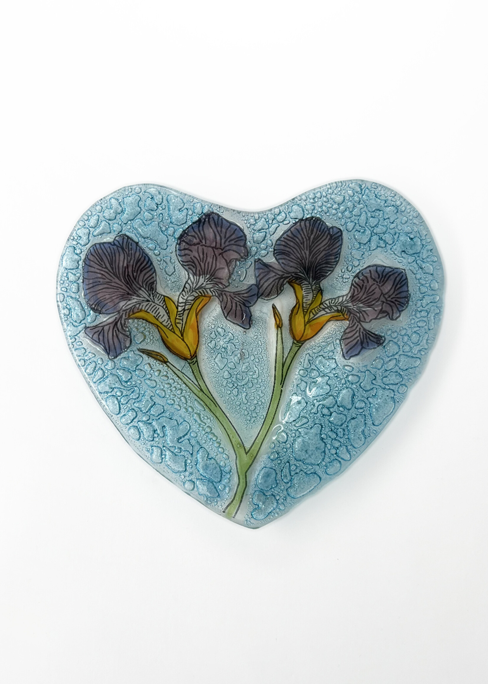 Pampeana Flower Heart Glass Dish