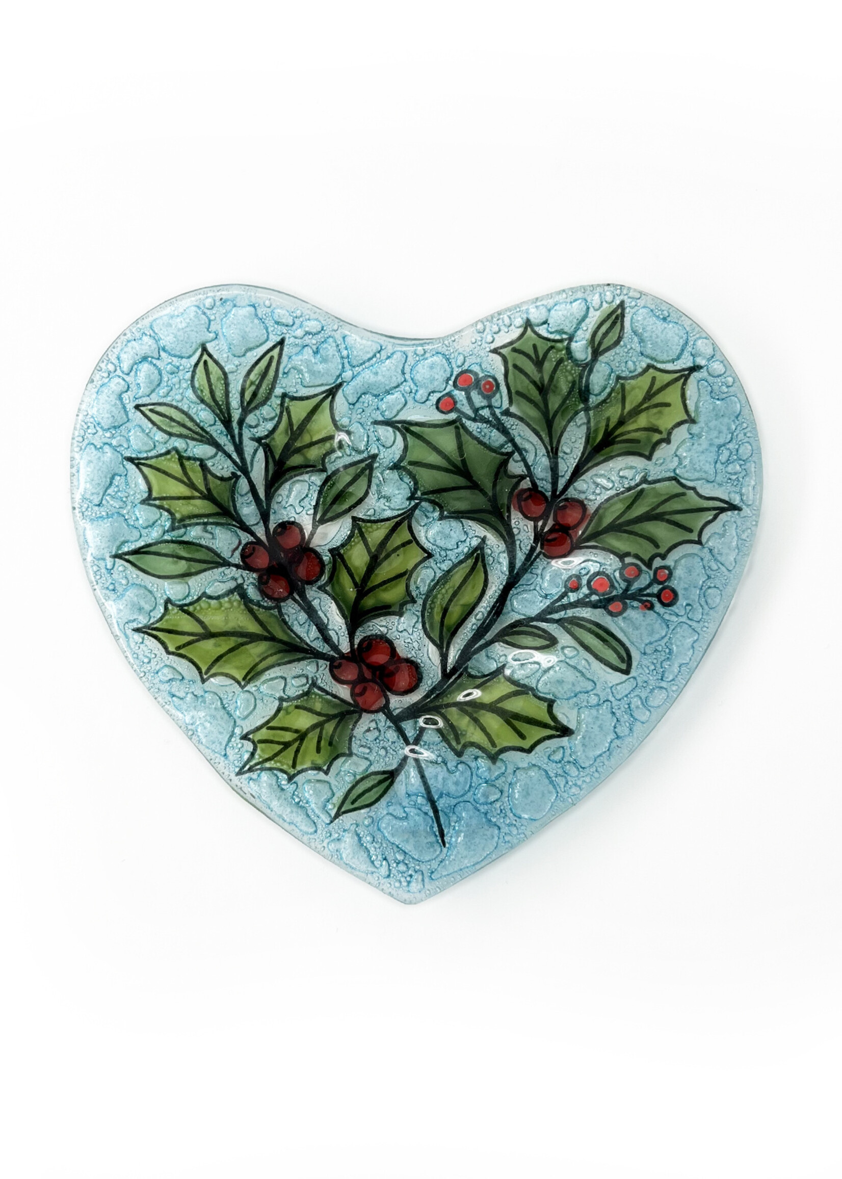 Pampeana Flower Heart Glass Dish