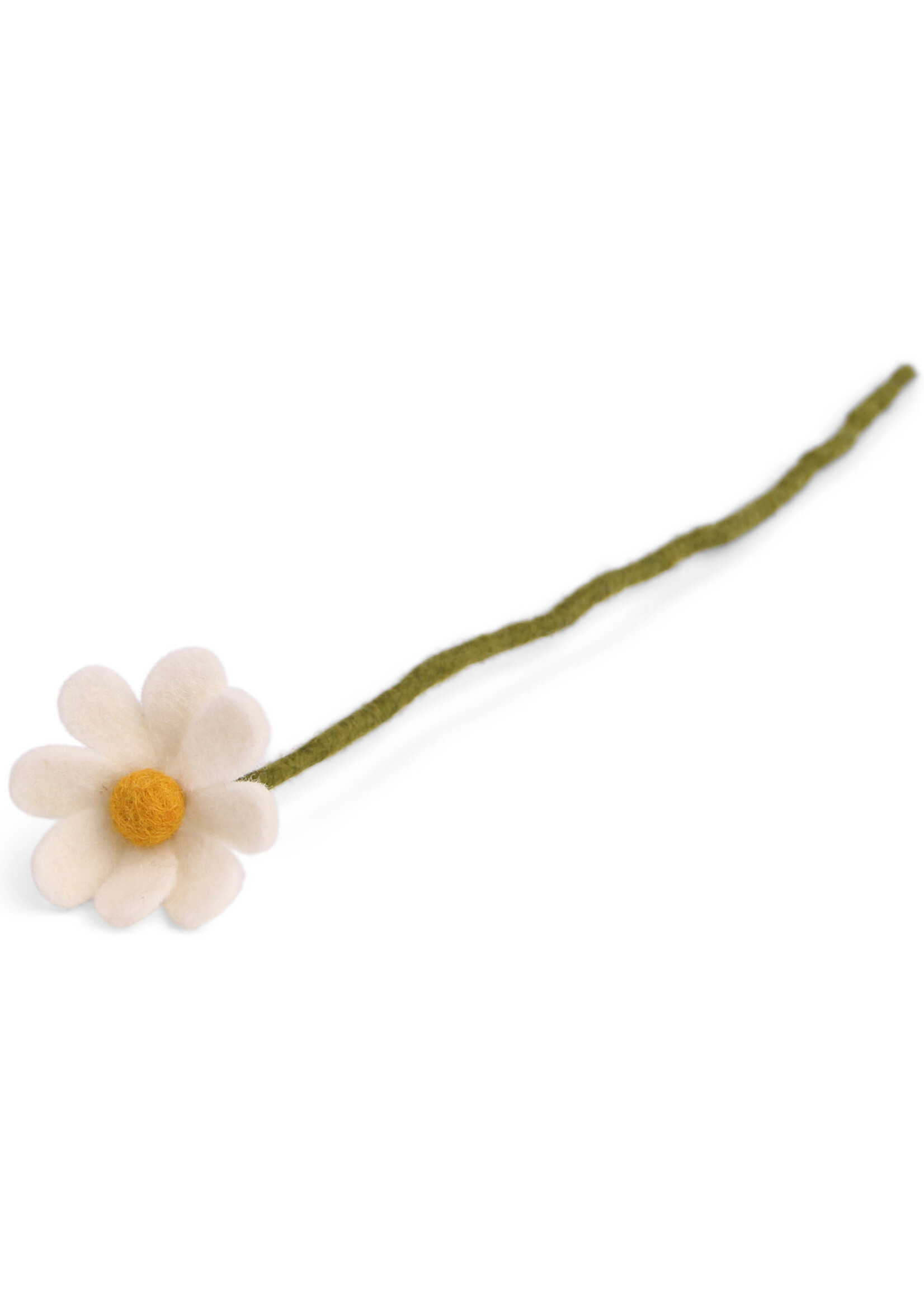 Gry and Sif Felt Flower Anemone - White