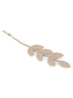 Gry and Sif Beige Felt Leaf Branch
