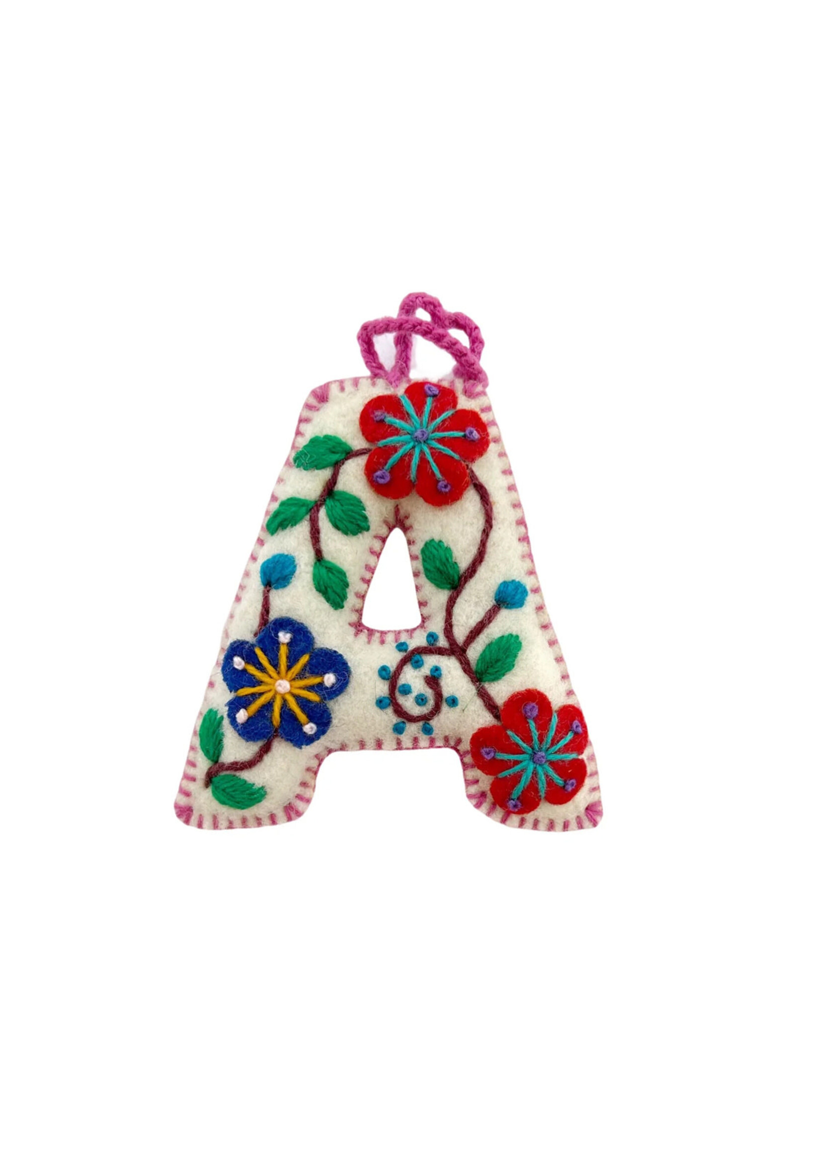 Ornaments 4 Orphans FINAL SALE - Letter A Ornament