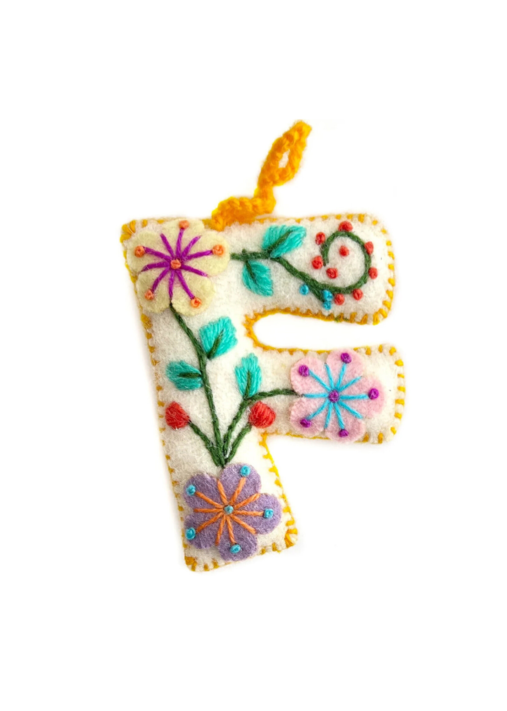 Ornaments 4 Orphans FINAL SALE - Letter F Ornament