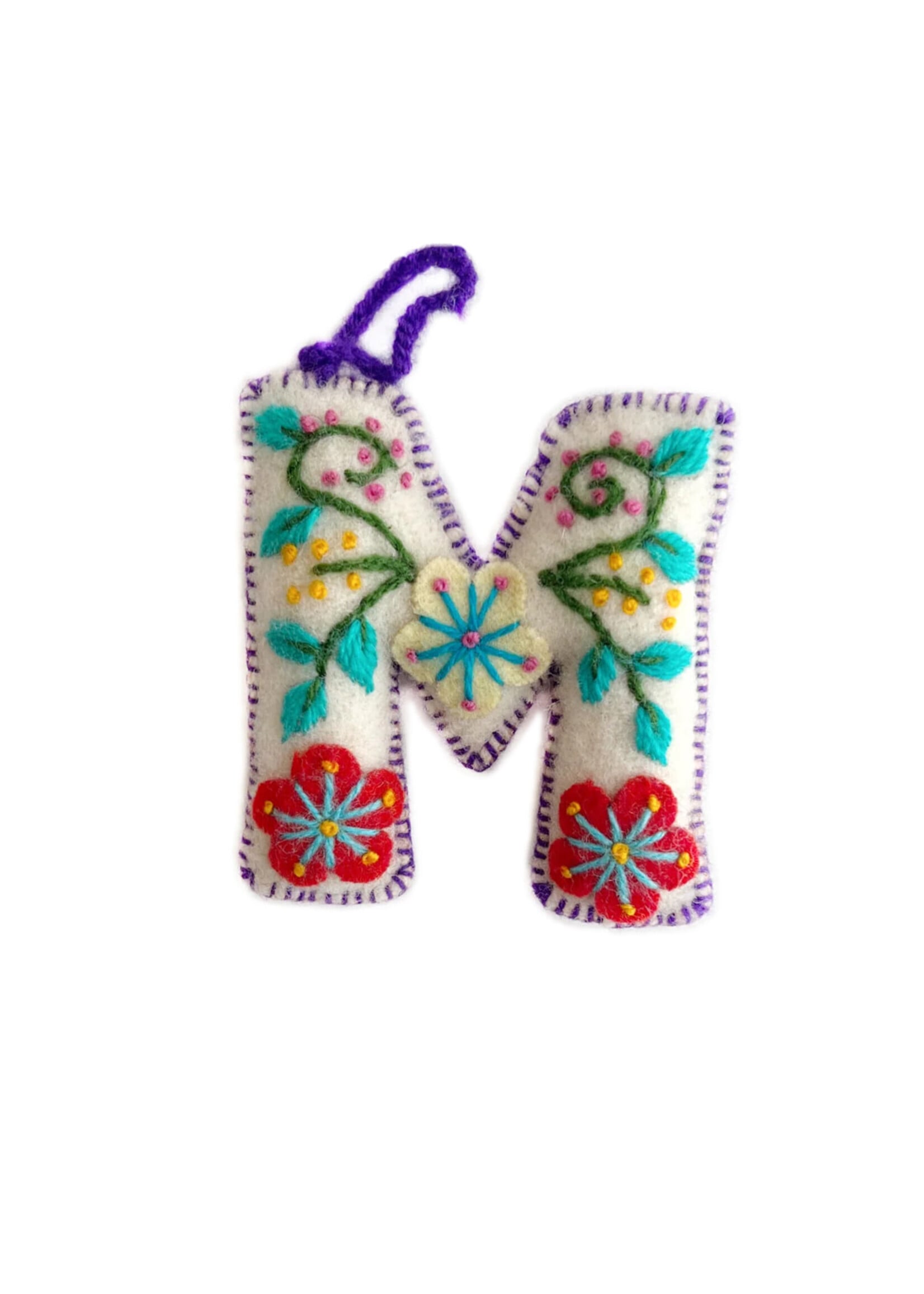 Ornaments 4 Orphans FINAL SALE - Letter M Ornament