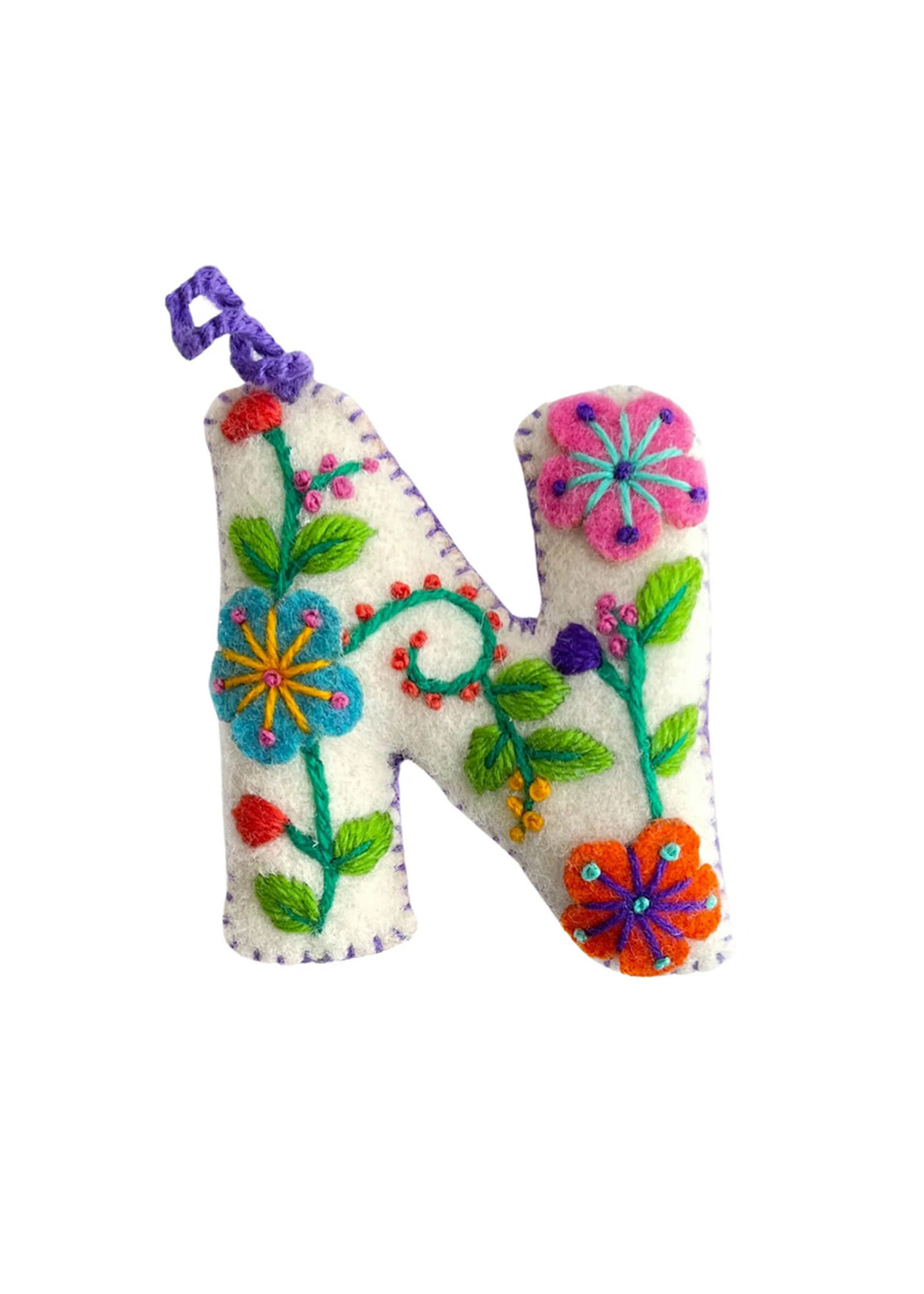Ornaments 4 Orphans FINAL SALE - Letter N Ornament