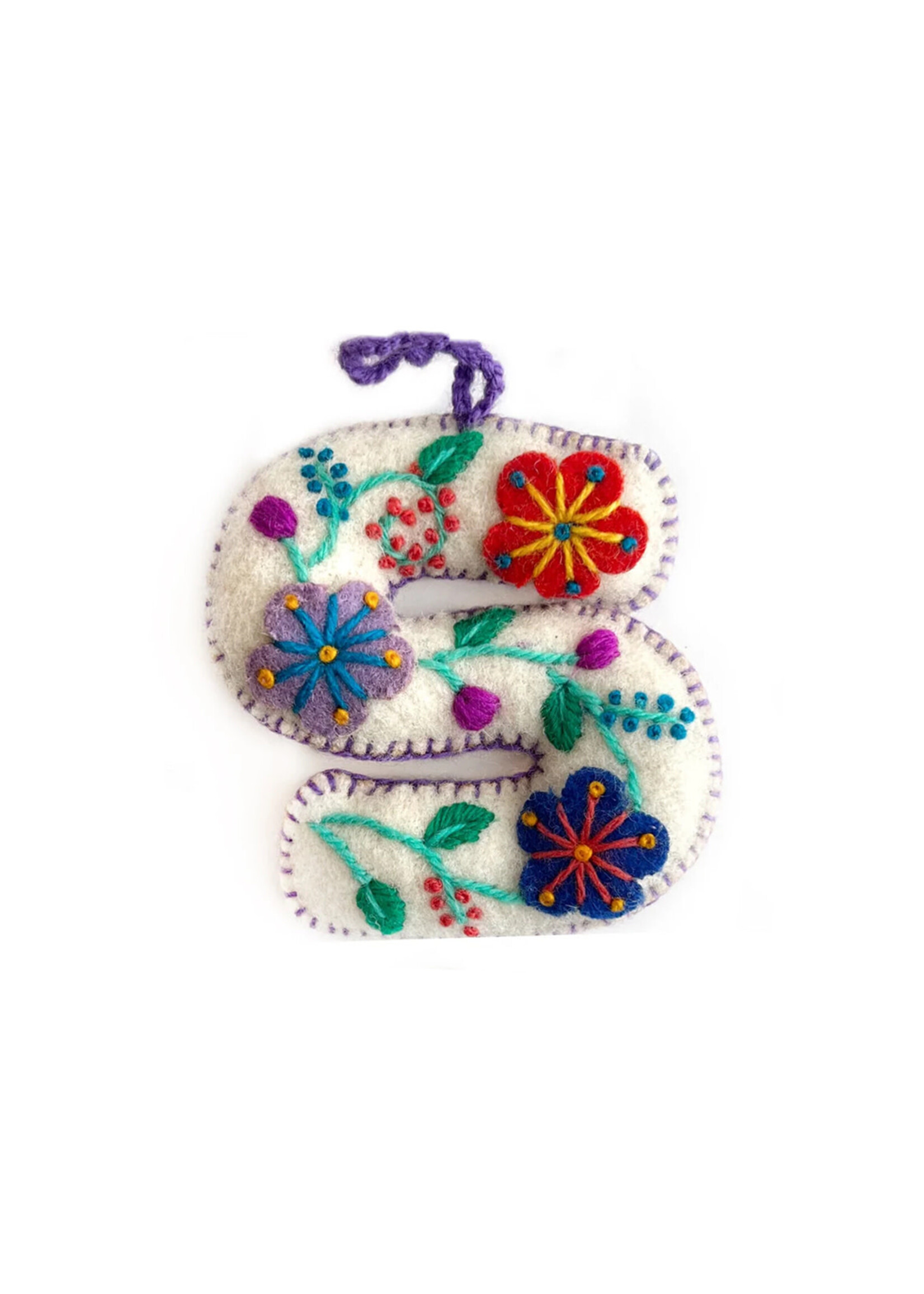 Ornaments 4 Orphans FINAL SALE - Letter S Ornament