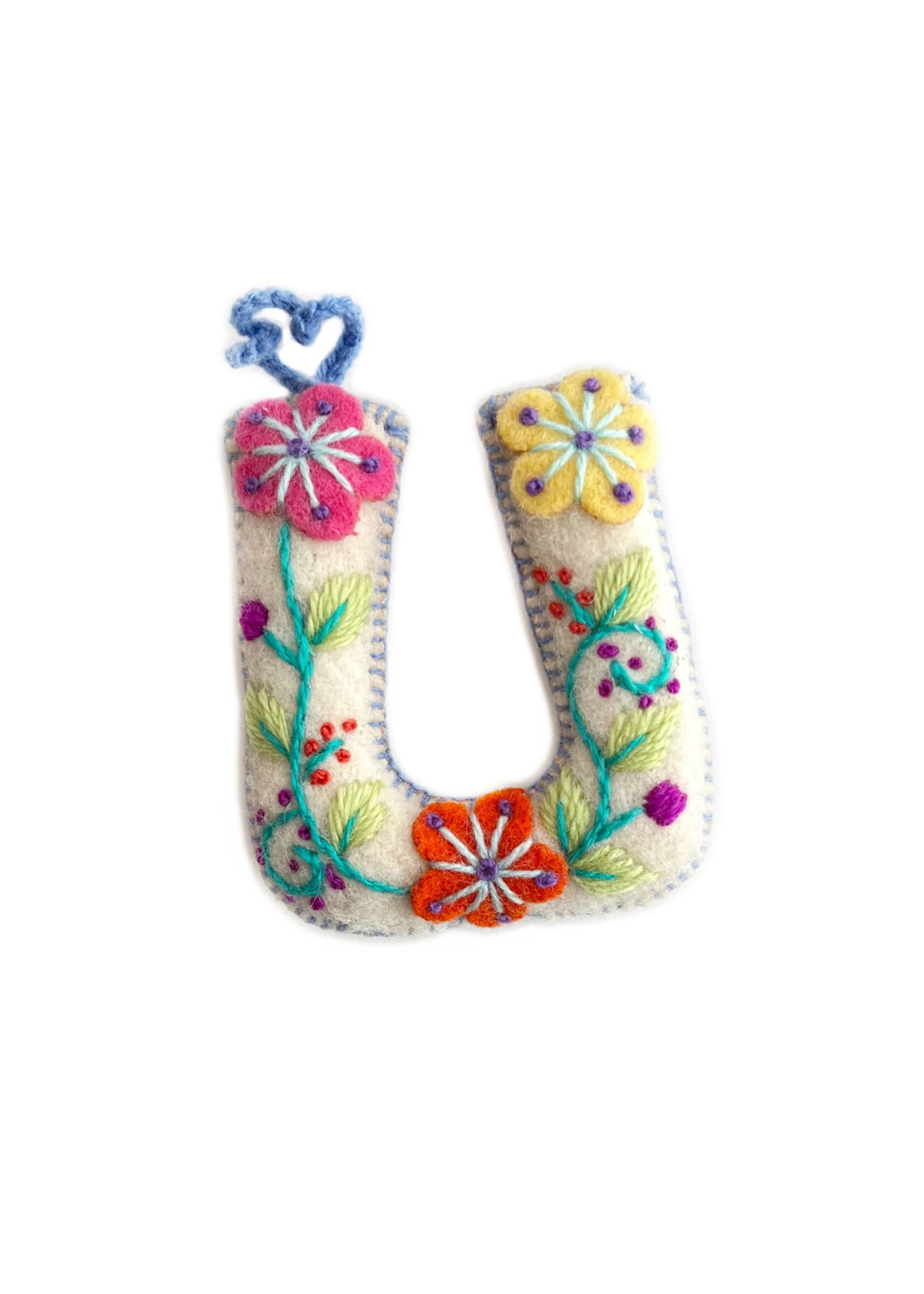 Ornaments 4 Orphans FINAL SALE - Letter U Ornament