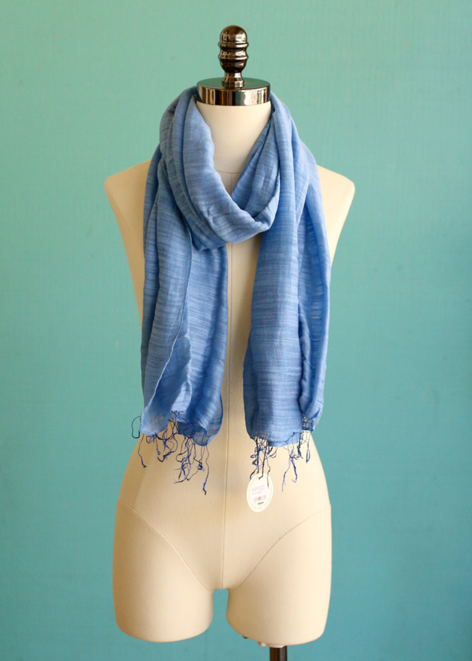 Marquet Worn Indigo Shawl