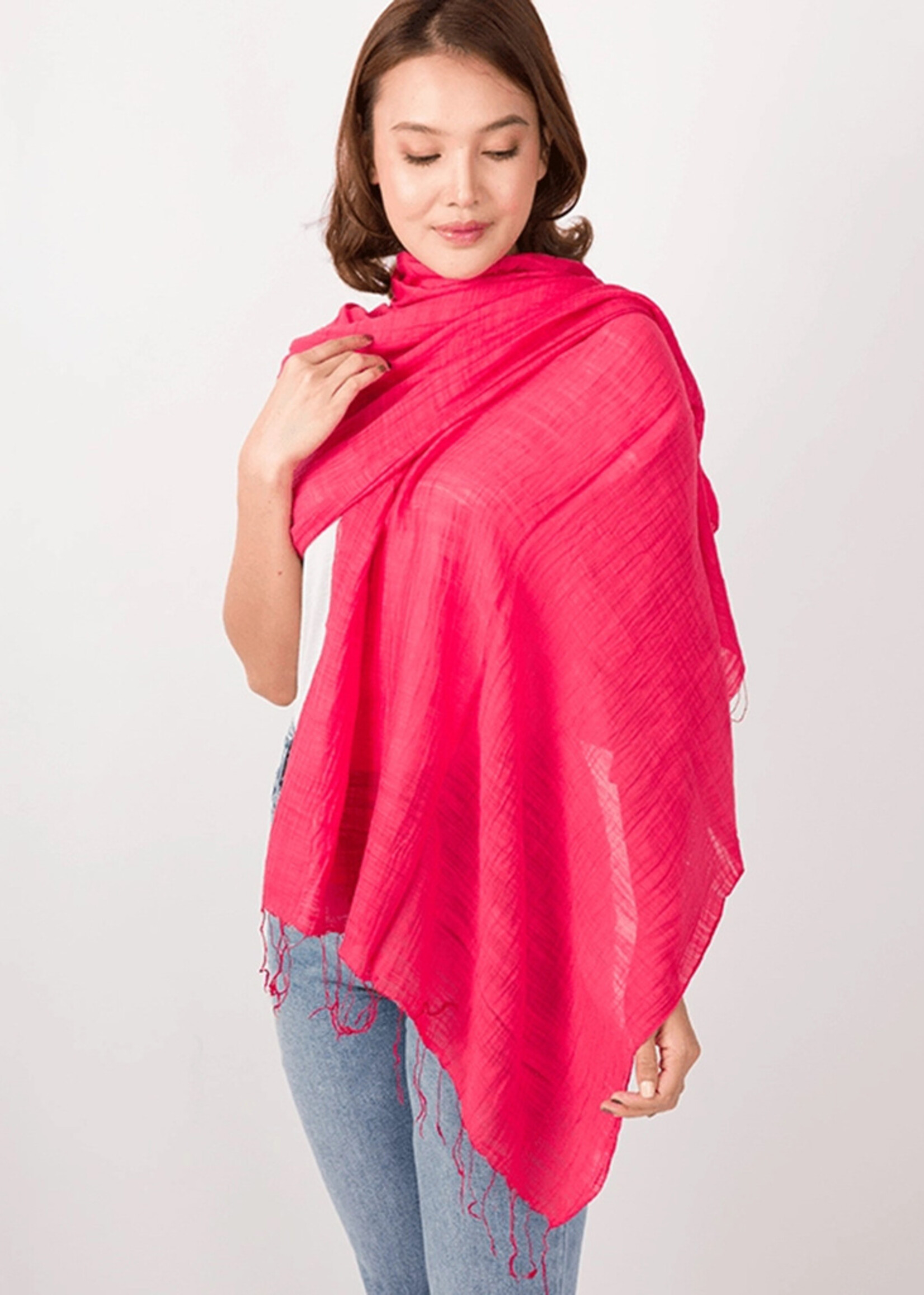 Marquet Deep Fuchsia Shawl