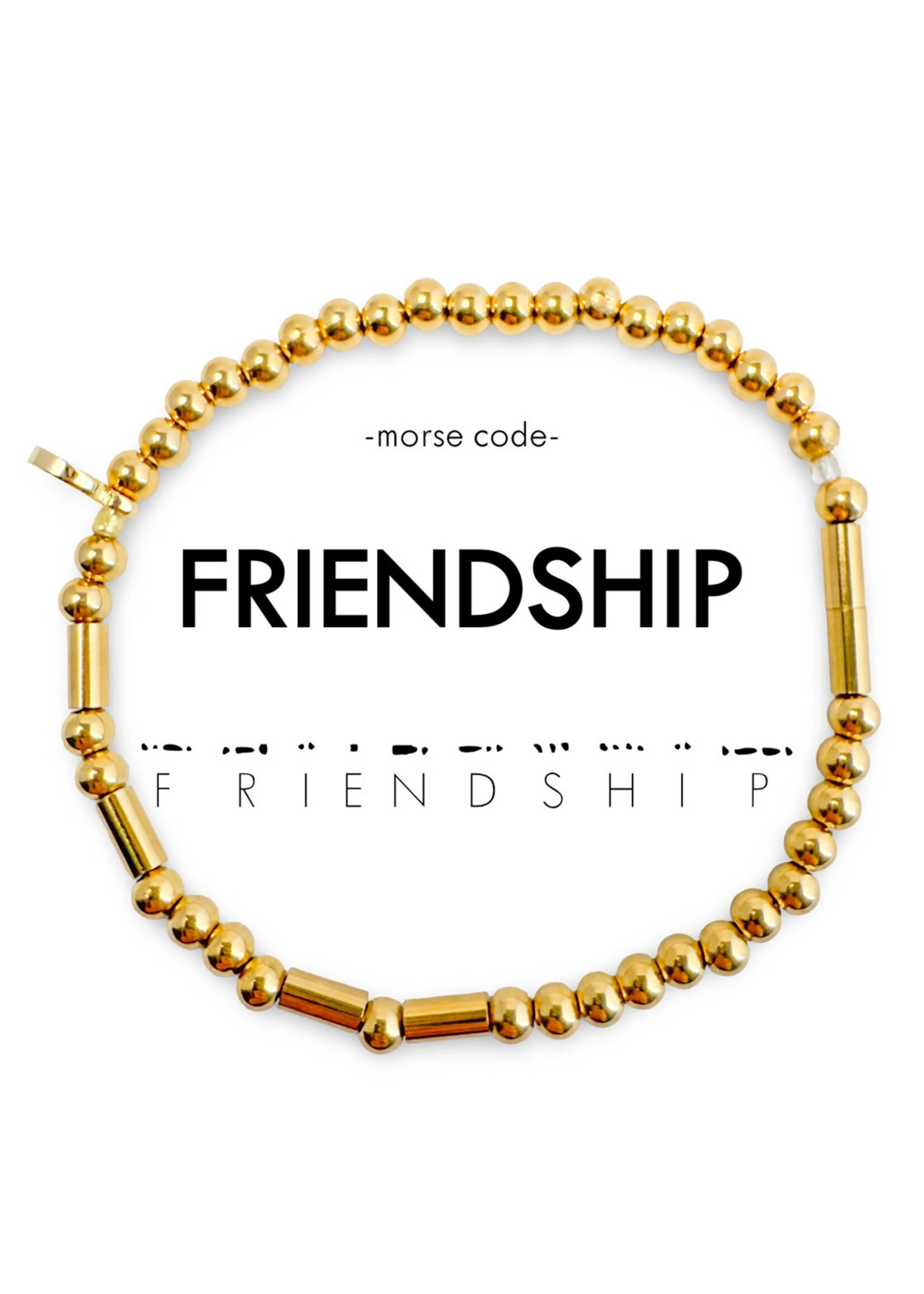 Ethic Goods Morse Code FRIENDSHIP Bracelet - 18K gold plated