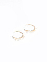 Forai Victoria Rice Pearl Hoop Earrings