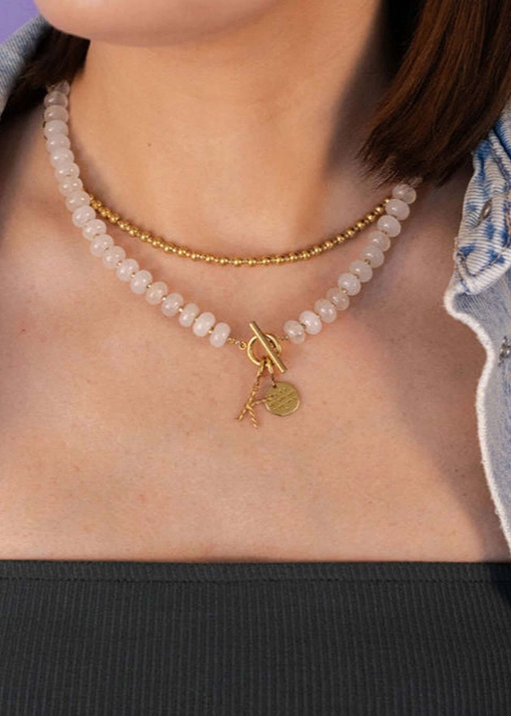 Ethic Goods Confetti Party Bold Stone Necklace