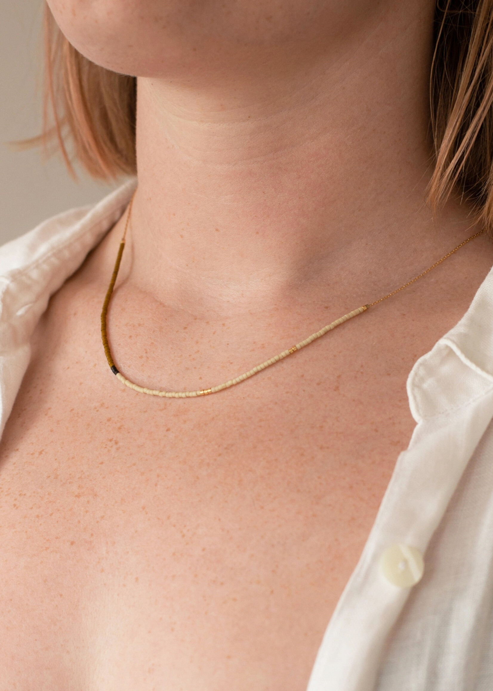 YEWO Olive Mala Necklace