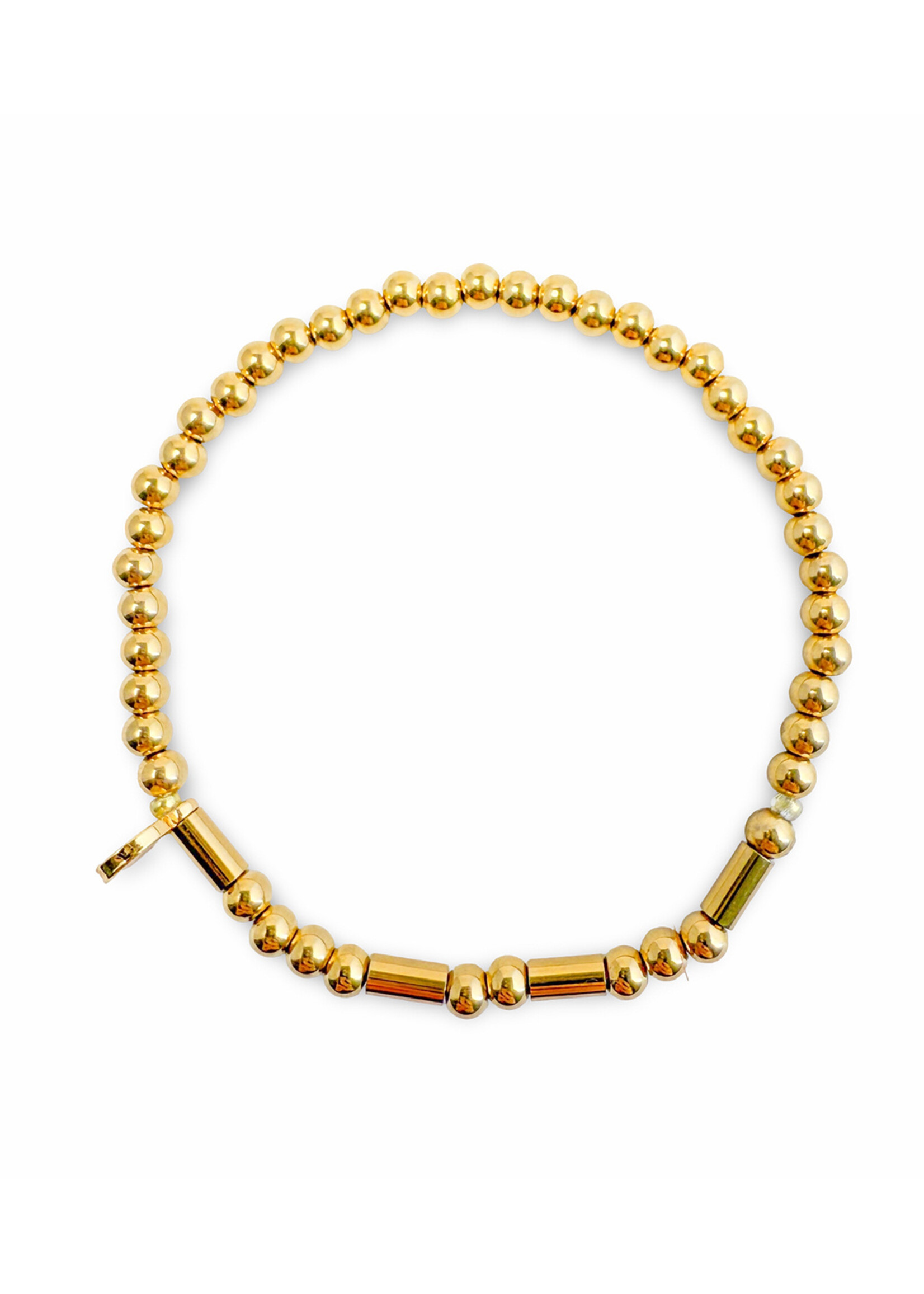 Ethic Goods Morse Code BRAVE Bracelet - 18K gold plated