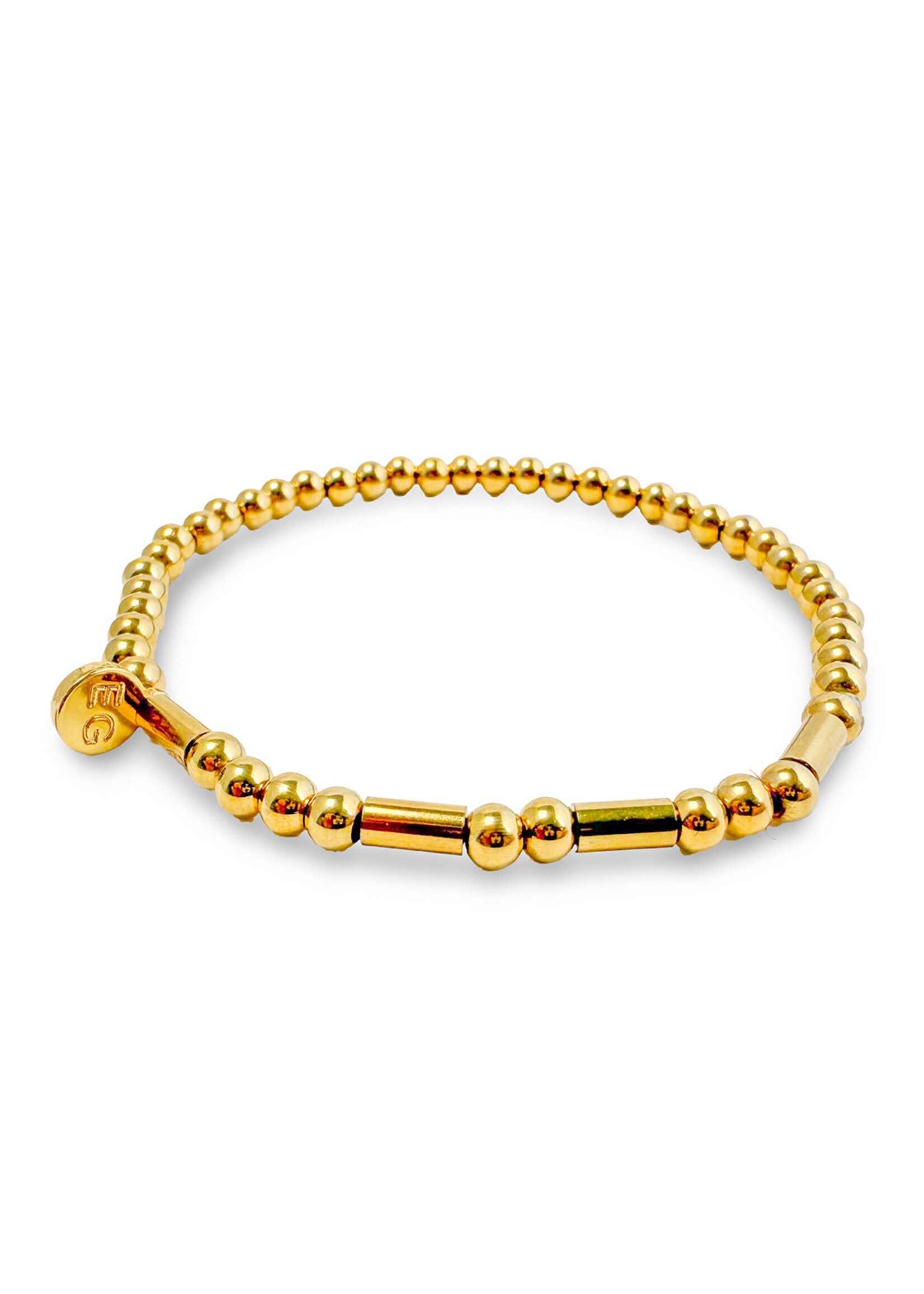 Ethic Goods Morse Code BRAVE Bracelet - 18K gold plated