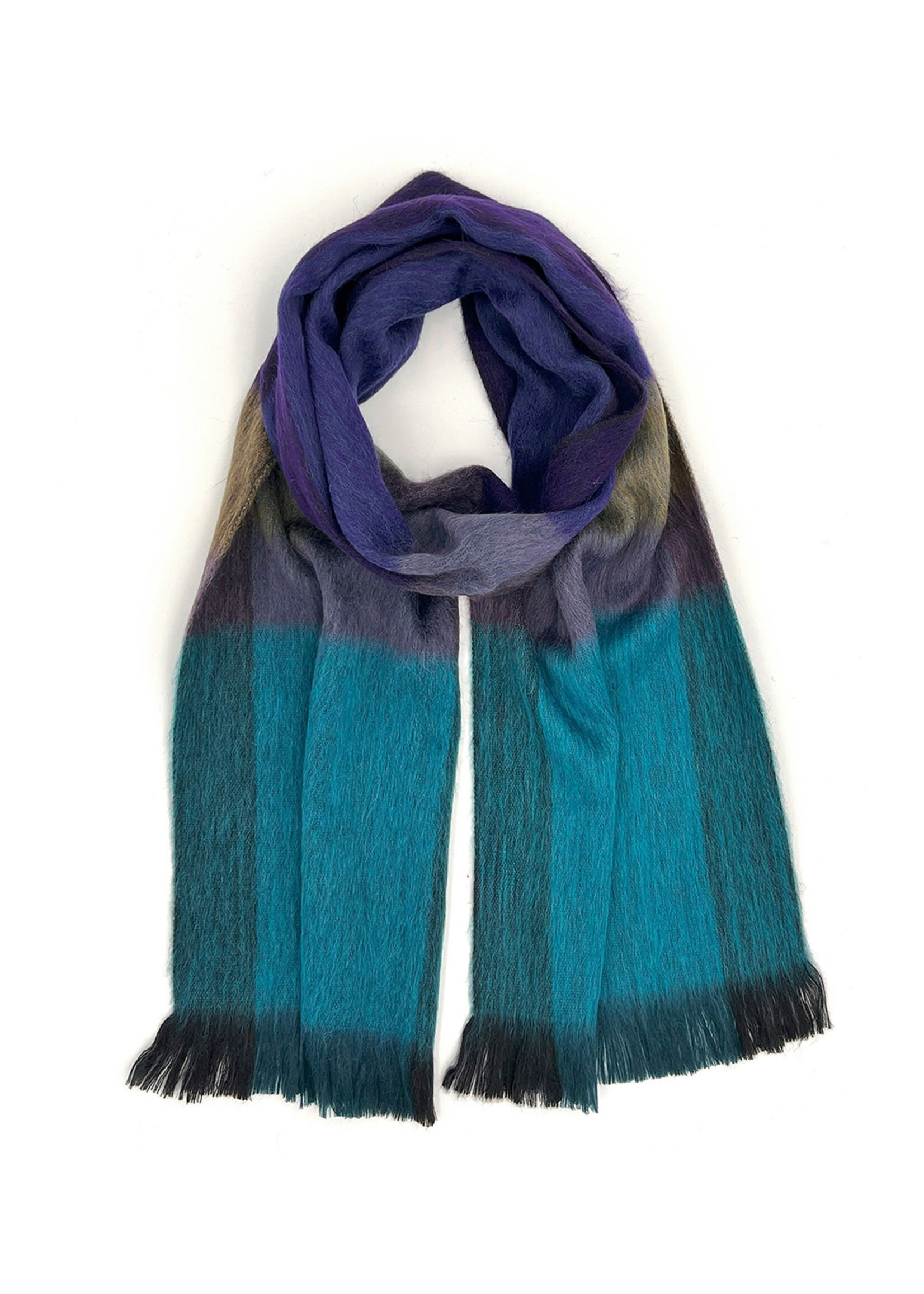 Shupaca Alpaca Alpaca Scarf - Plaid Nightfall