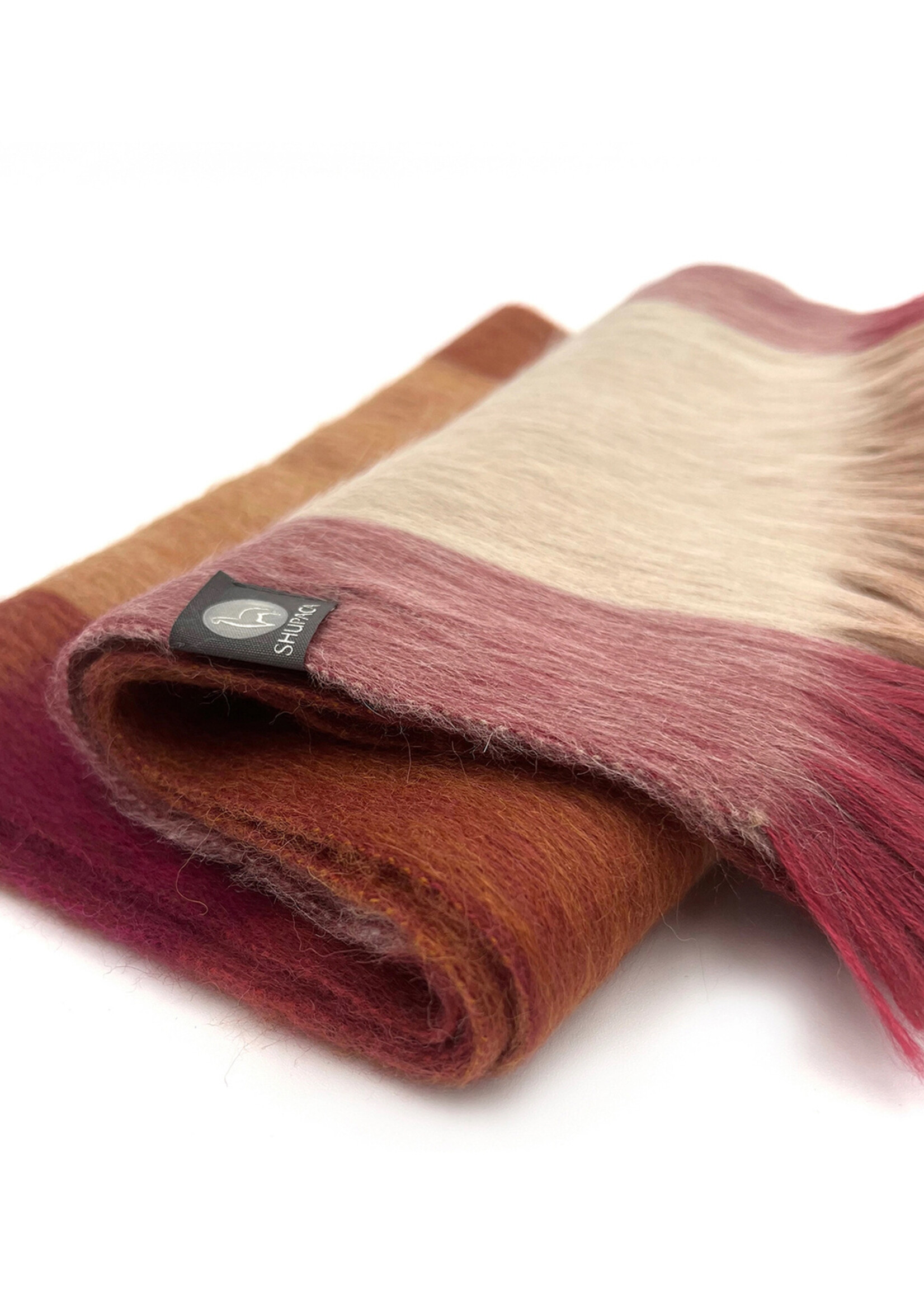 Shupaca Alpaca Alpaca Sacrf - Plaid Sea Coral