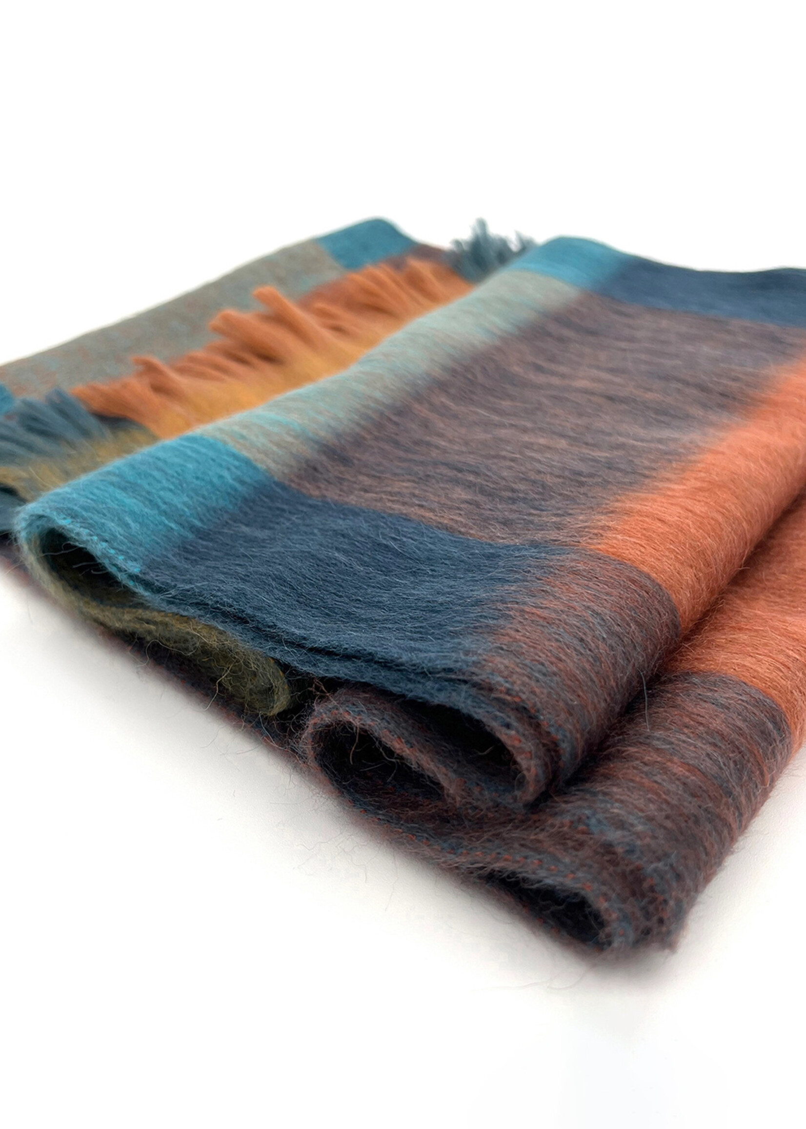 Shupaca Alpaca Alpaca Scarf - Plaid Rustic Dune