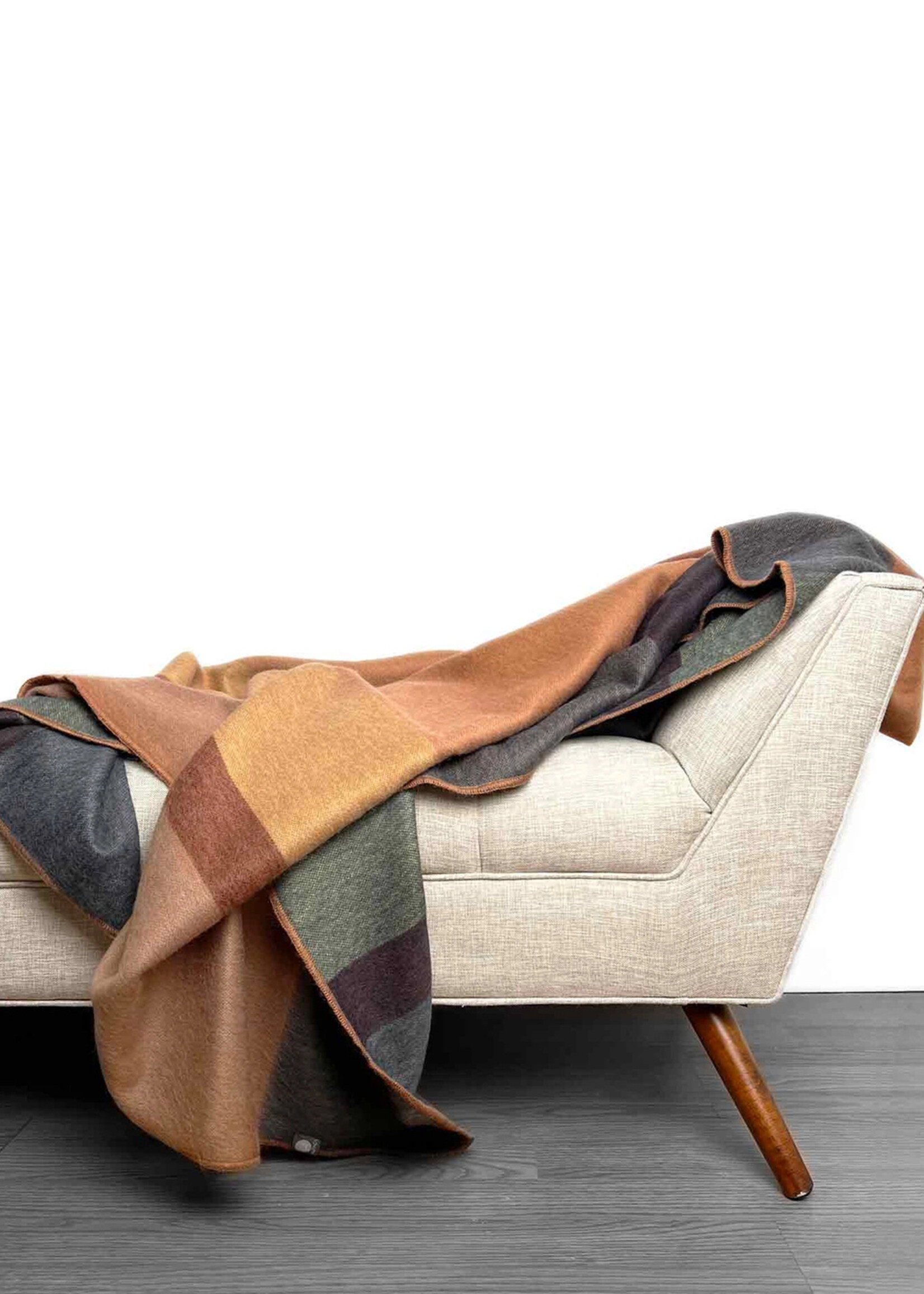 Shupaca Alpaca Alpaca Throw Blanket 45in x 70in - Mojave