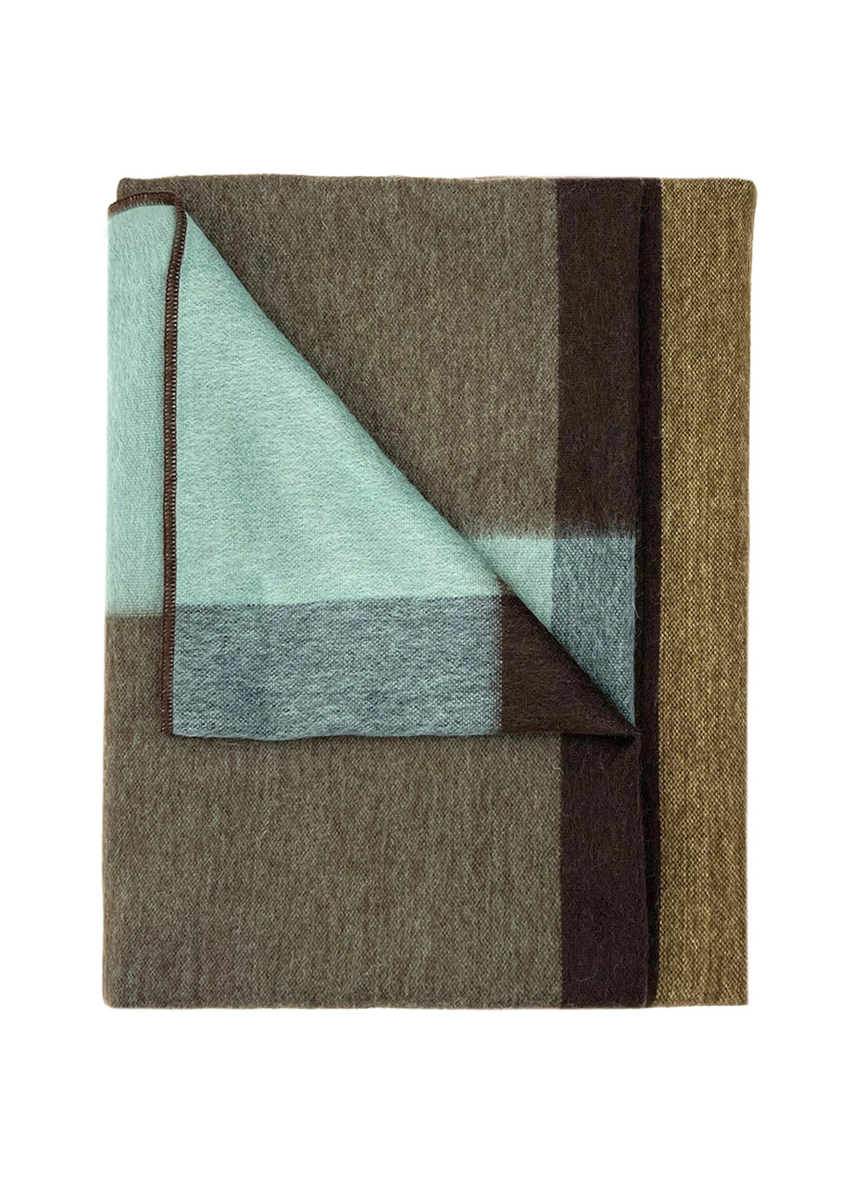 Shupaca Alpaca Alpaca Throw Blanket 45in x 70in - Mosswood