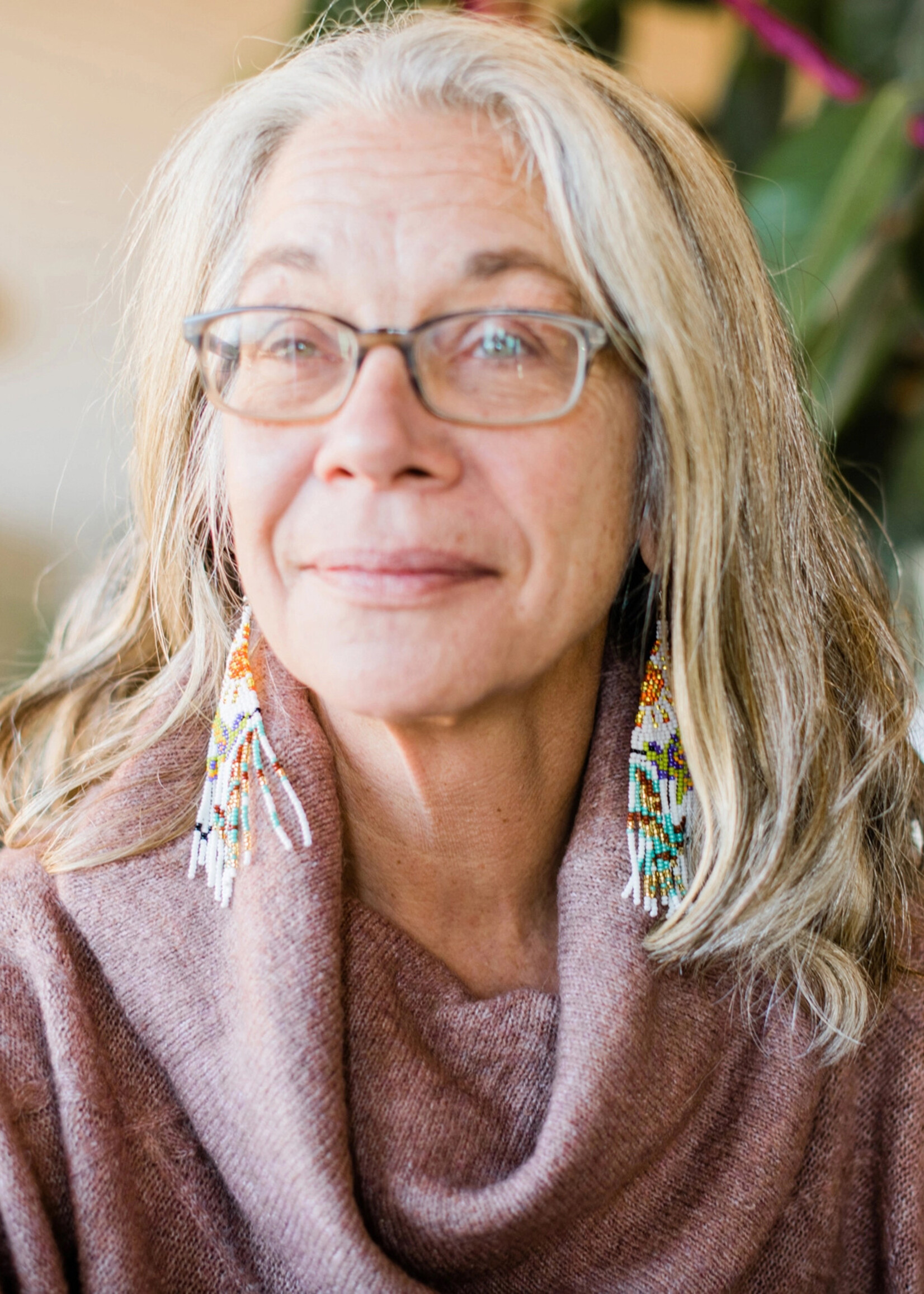 Lucia's Imports Sunrise Hummingbird Beaded Fringe Earrings