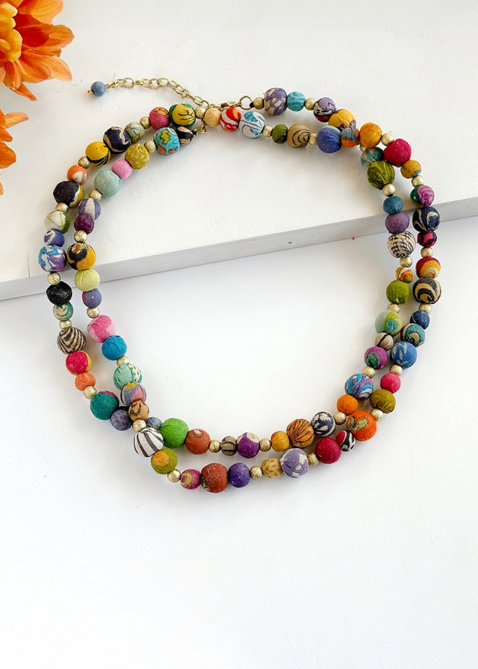 WorldFinds Kantha Sonnet Necklace