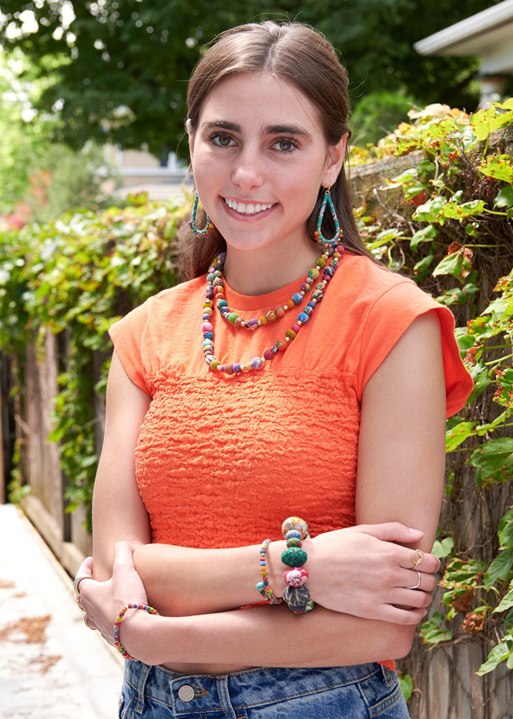 WorldFinds Kantha Sonnet Necklace