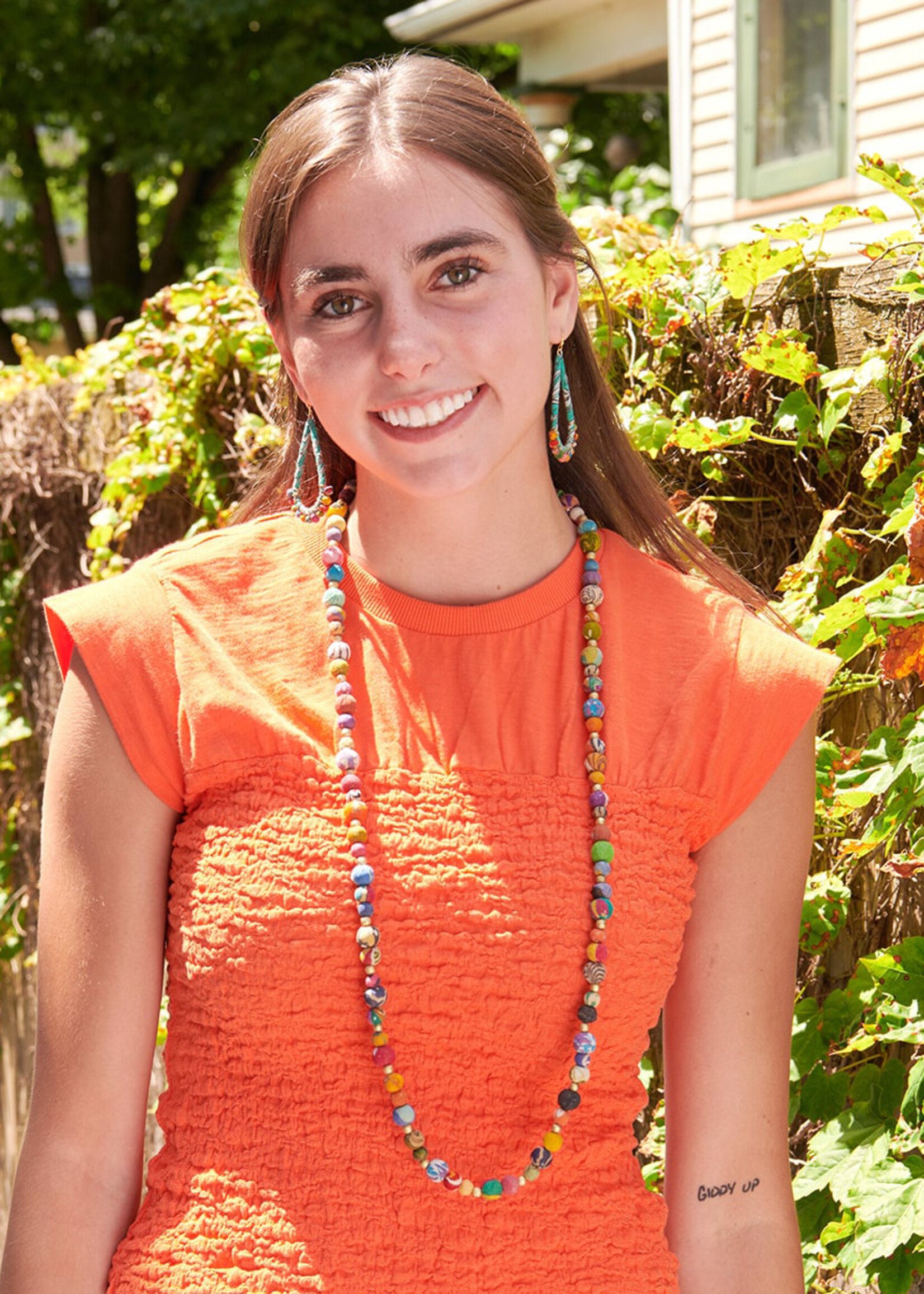 WorldFinds Kantha Sonnet Necklace