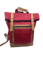 Felt and Leather Backpack