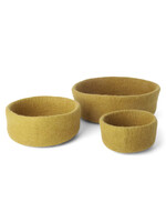 Gry and Sif Ochre Felt Bowl