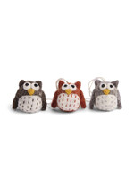 Gry and Sif Mini Felt Owl Ornament Set