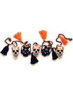 Melange Collection Knit Halloween Skull Garland