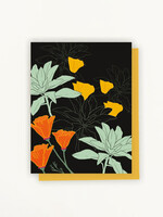 Lesley Goren Studio California Poppies & White Sage Card