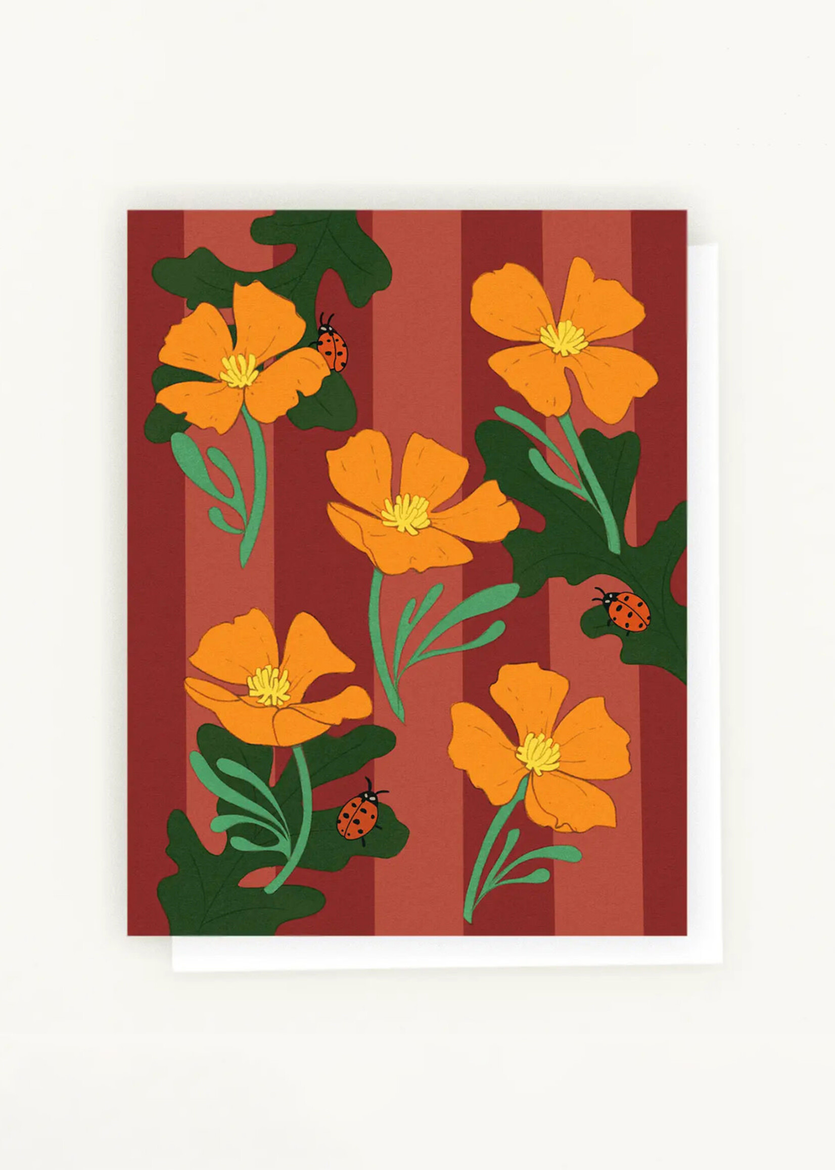 Lesley Goren Studio Oak, Poppy & Ladybug Card