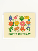 Lesley Goren Studio Many Birthday Wishes Flower Card