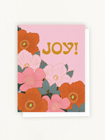 Lesley Goren Studio Joy & Poppy Pink Holiday Card