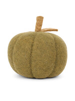 Gry and Sif 6" Green Felt Pumpkin