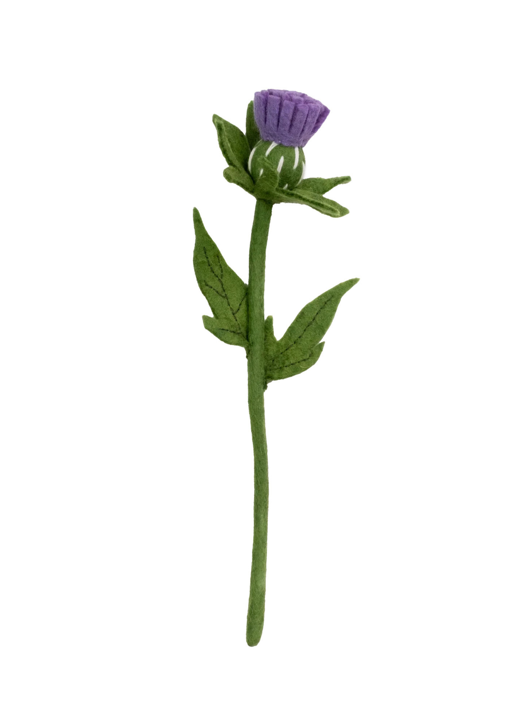 Global Goods Partners Thistle Stem Felt Flower