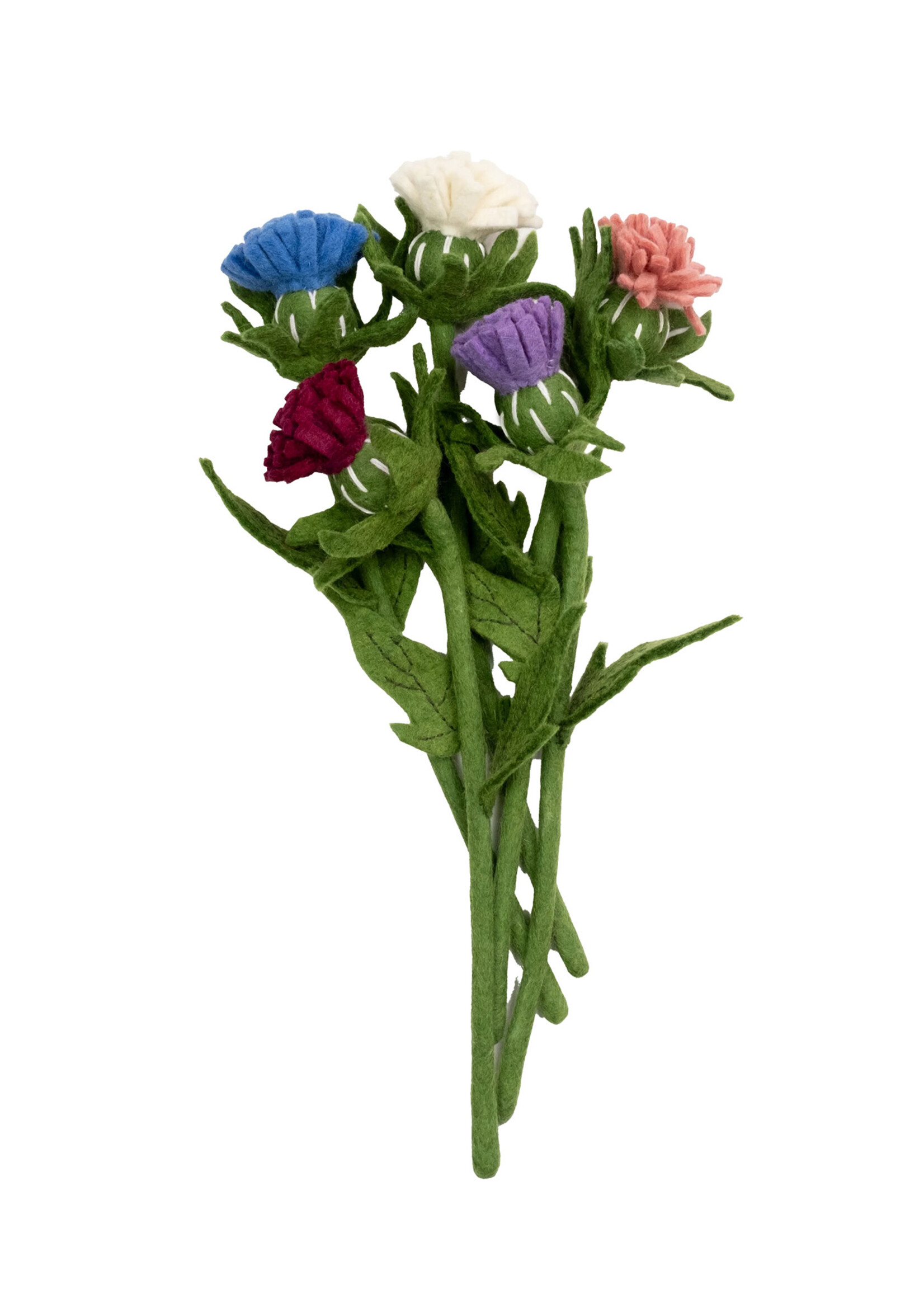 Global Goods Partners Thistle Stem Felt Flower
