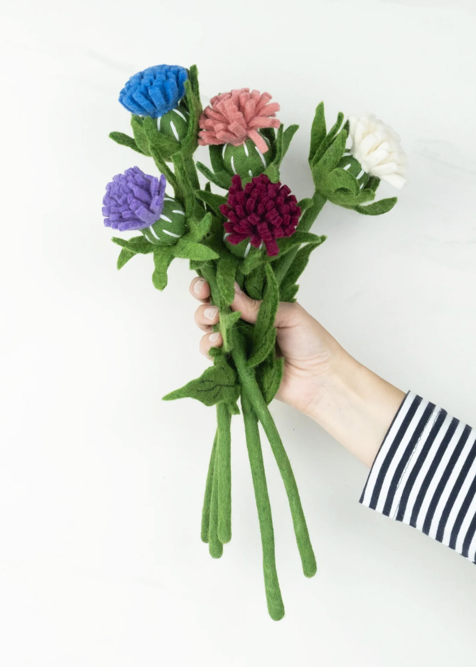 Global Goods Partners Thistle Stem Felt Flower