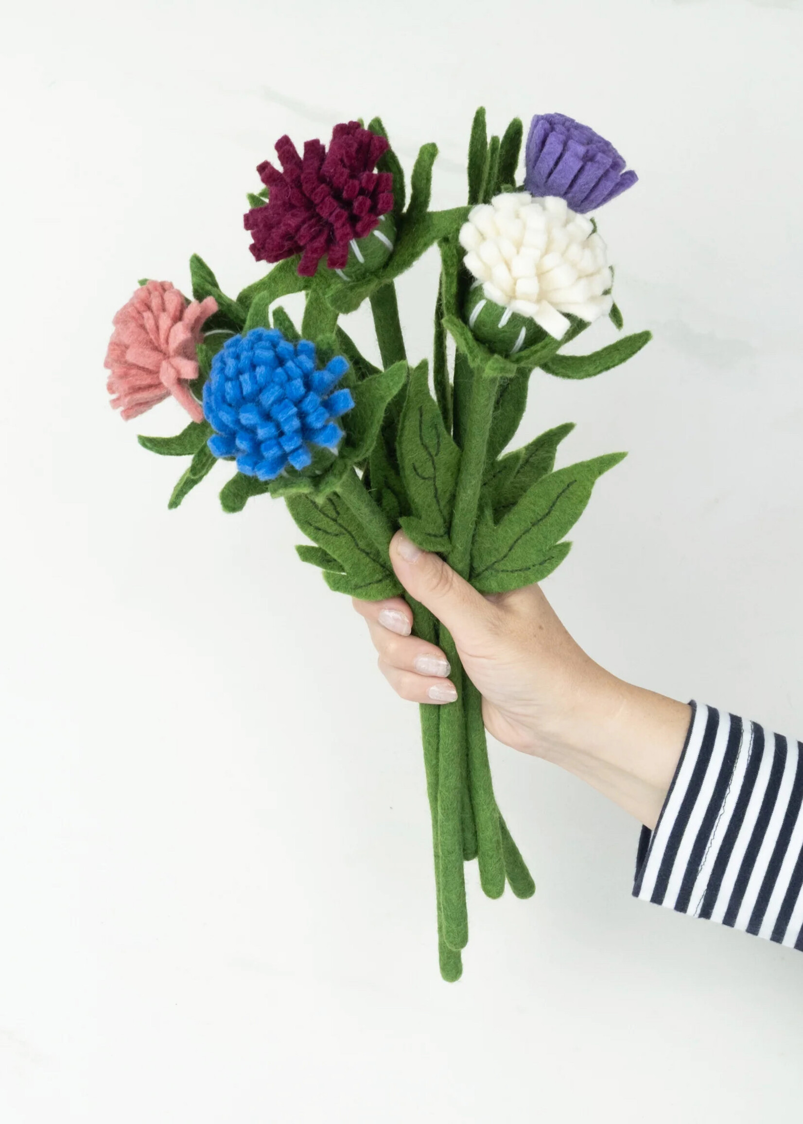 Global Goods Partners Thistle Stem Felt Flower