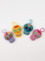 Global Goods Partners Sugar Skull Felt Ornament