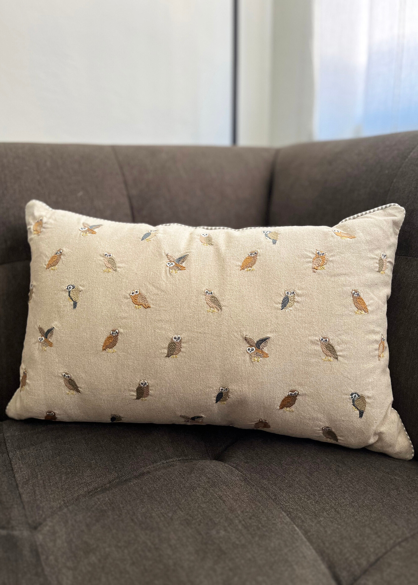 Natural Habitat Miniature Owl Throw Pillow - 12in x 20in