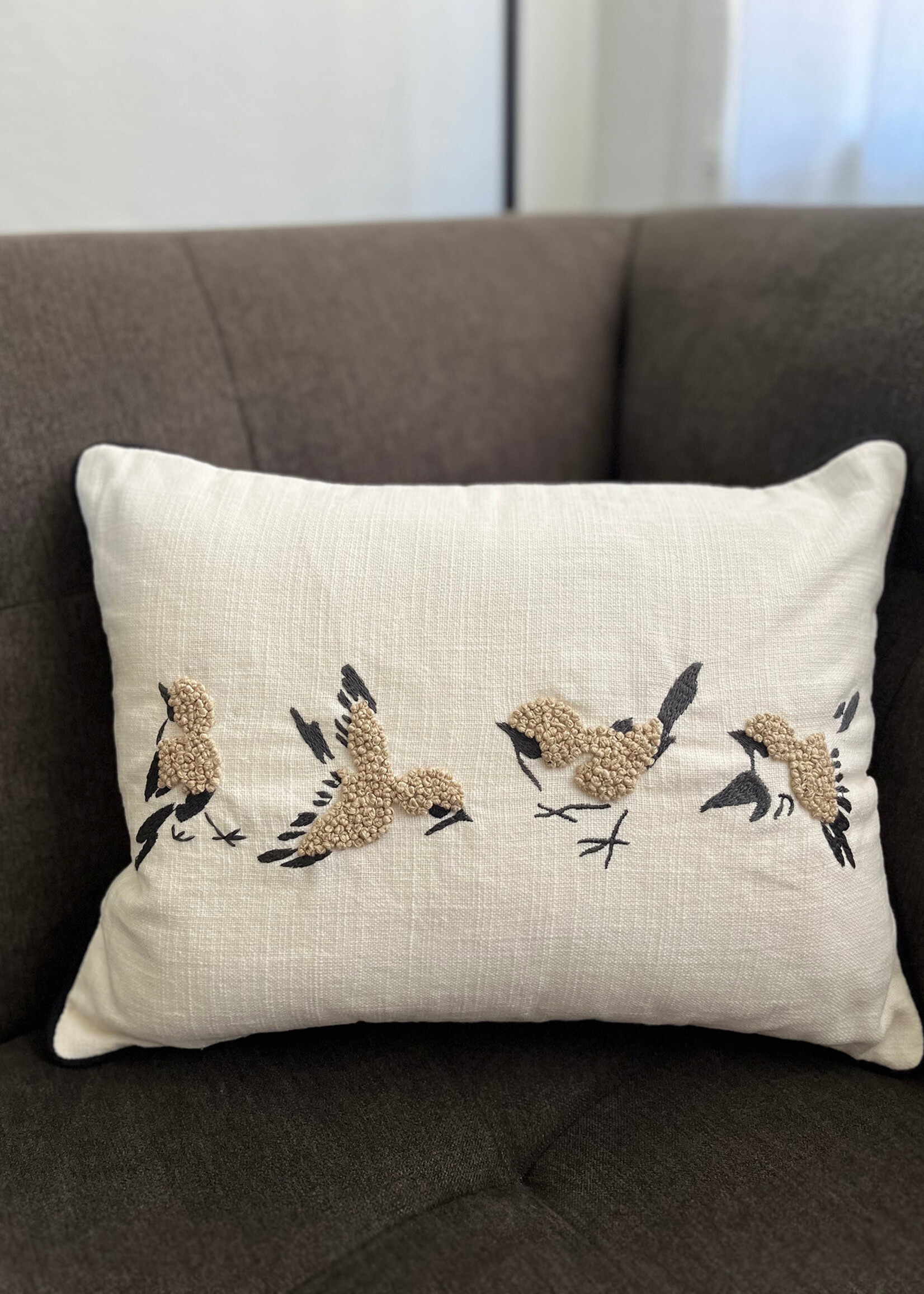 Natural Habitat Finch Throw Pillow - 12in x 16in