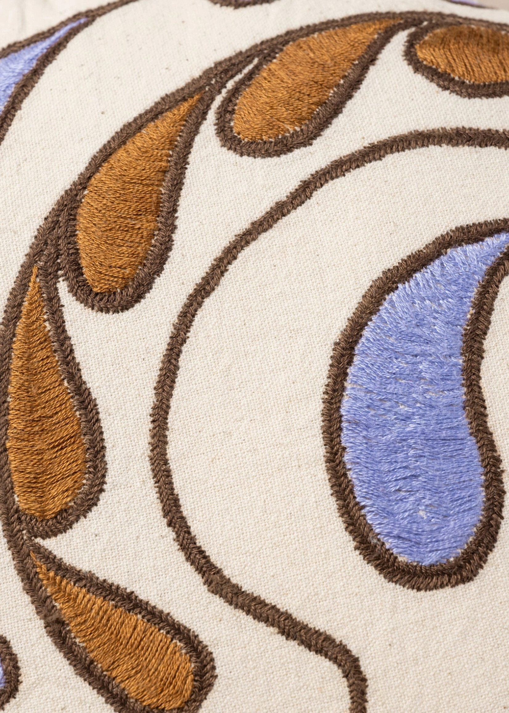 Ten Thousand Villages Cat Embroidered Pillow